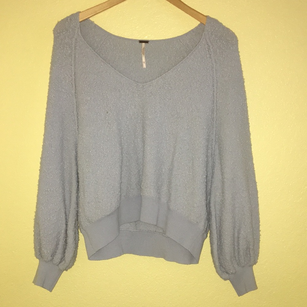 Free People Blue Sweater